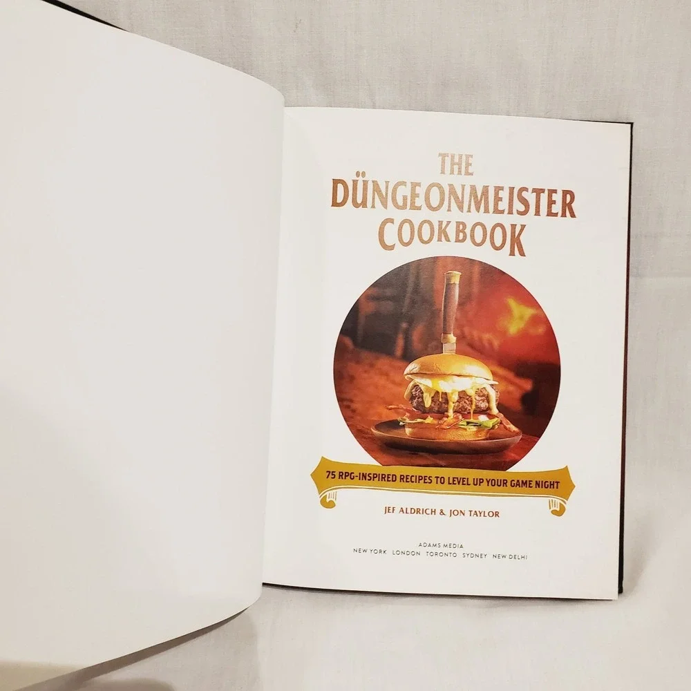 The Düngeonmeister Cookbook 75 RPG Inspired Recipes  Taylor, Jon Hardback
